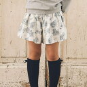 【お揃い】PARIS総柄ビエラキュロットパンツ(90~150cm)/ベベ(BeBe)
