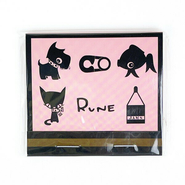 内藤ルネ マッチメモ ピンク メモ帳 文具 RUNE／パーフェクト・ワールド・トーキョー（Perfect World Tokyo）
