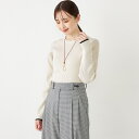 SHIPS Colors:〈手洗い可能〉ラメ リブ クルーネック ニット◇/シップス カラーズ(SHIPS Colors)