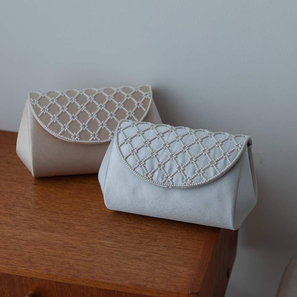 ビーズ刺繍バッグ/パーティー/お呼ばれ/結婚式／フォルムフォルマ（form forma）