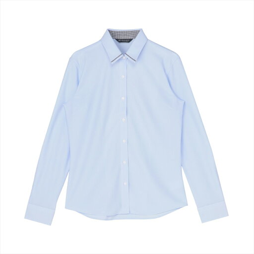 【ストレッチ】 形態安定 レギュラー衿 長袖ニットシャツ /ブリックハウス(BRICKHOUSE)