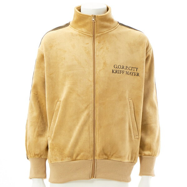 【ゴープコアファッション】ボンディング ベロア トラック ジャケット／クリフメイヤー（KRIFF MAYER）