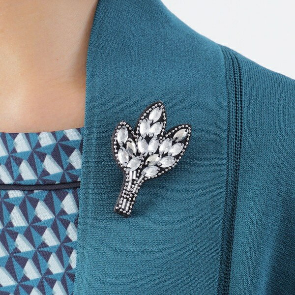 フェルトブローチ（リーフ）／トランスワーク（TRANS WORK）