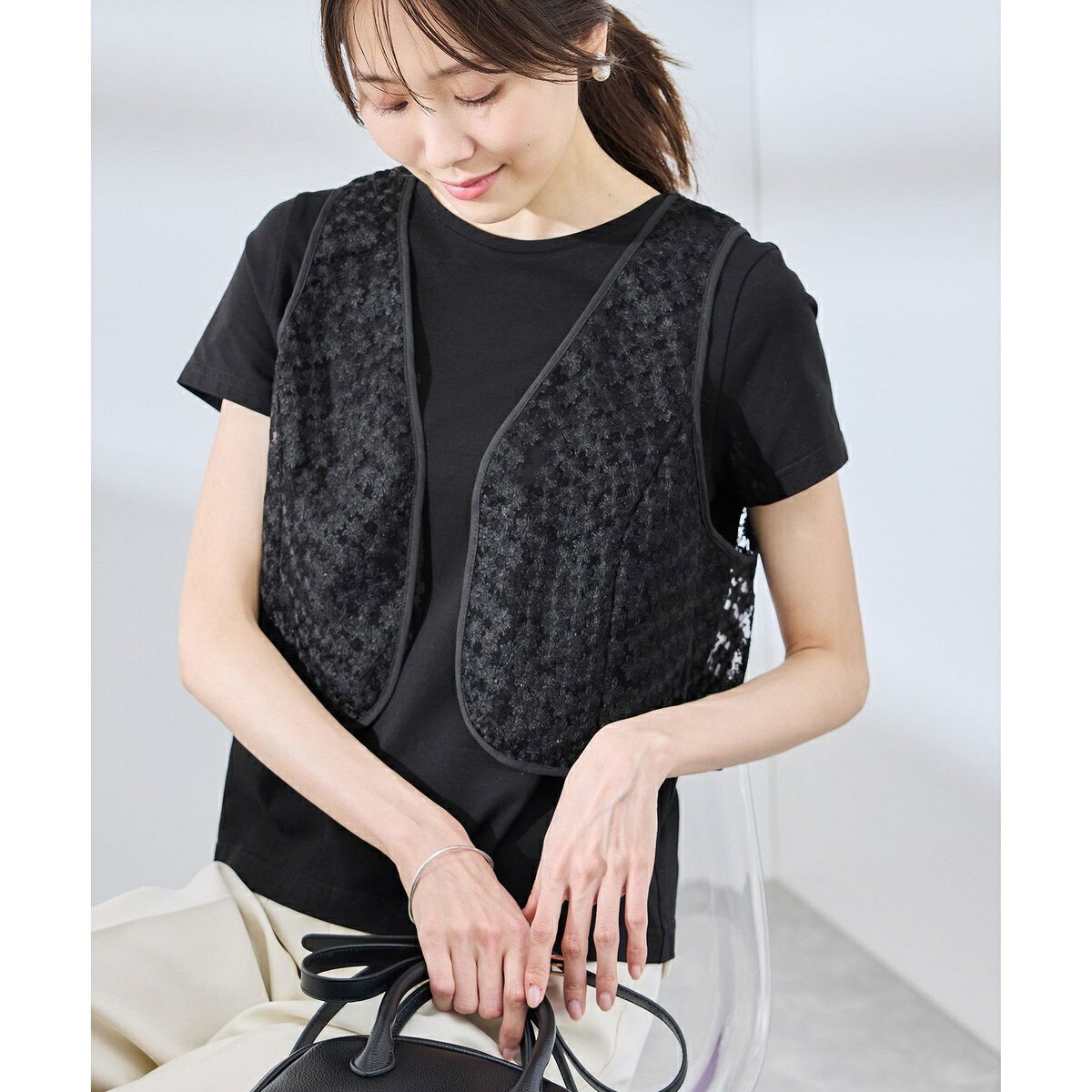 フラワーレースベスト／ロペピクニック（ROPE' PICNIC） 0101marui-12708798 丸井(マルイ)楽天市場店 サンプル画像2