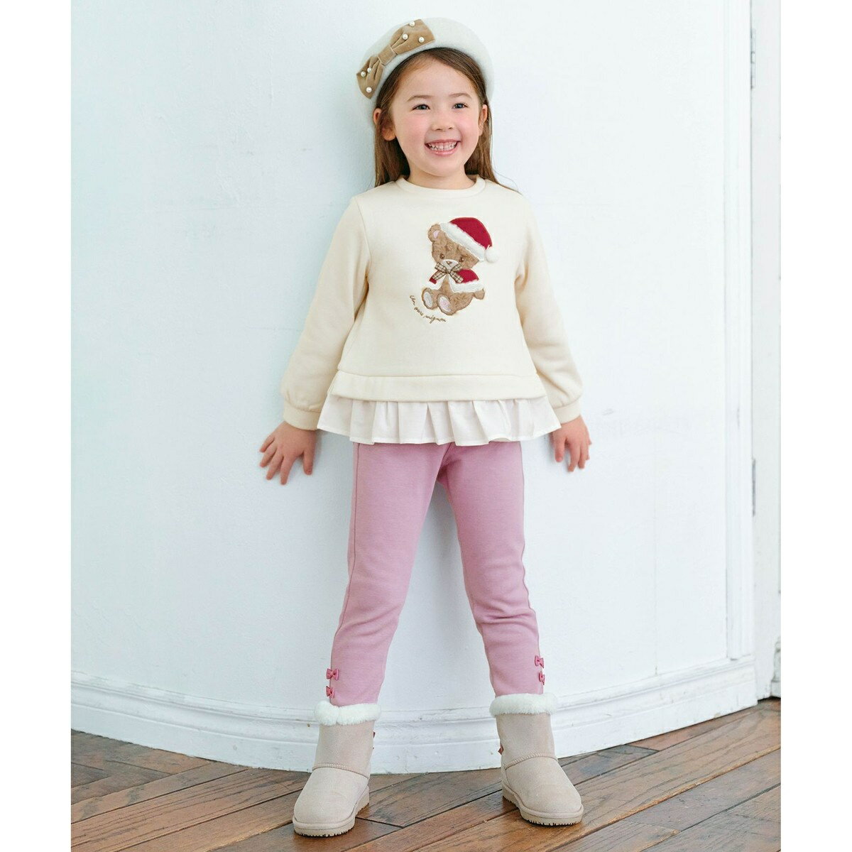 パールリボンベレー帽／エニィファム（any FAM）