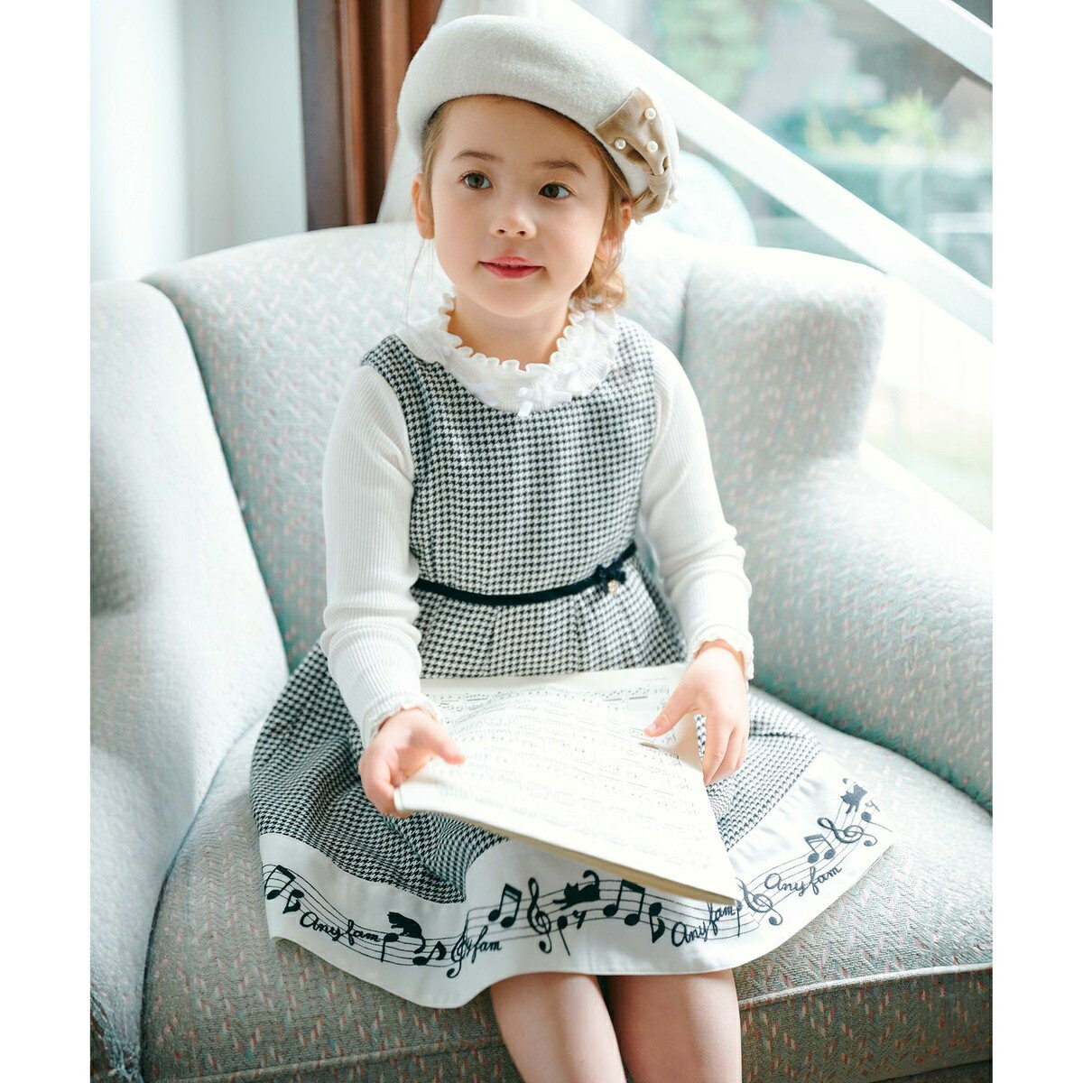 パールリボンベレー帽／エニィファム（any FAM）