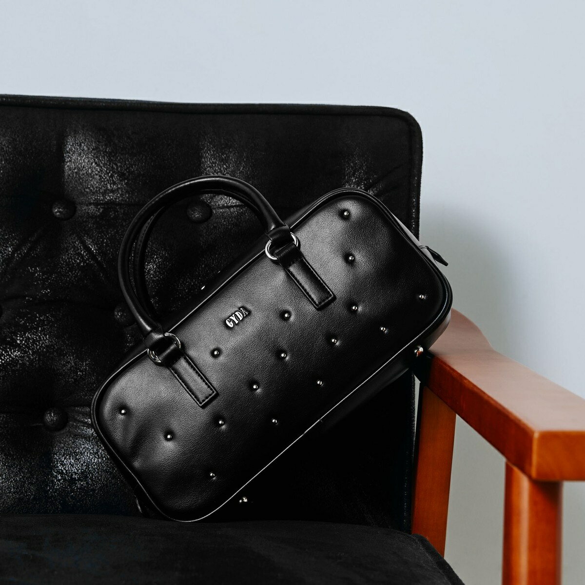 GYDA(ジェイダ)2WAY横長ボストンバッグ ショルダーバッグ GY-B234 スタッズ／ジェイダ（GYDA）