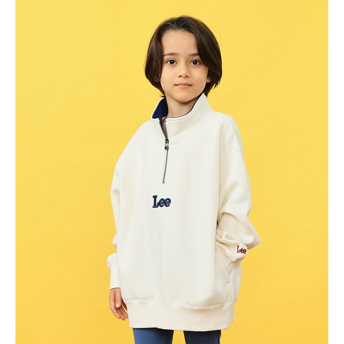 【110-150cm】【親子リンク】キッズ ハーフジップスウェット／リー（Lee）のサムネイル
