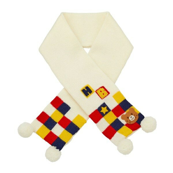 カラフルブロック マフラー／ミキハウス ホットビスケッツ（MIKIHOUSE HOT BISCUITS）