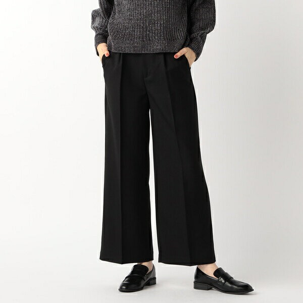 シャンブレー センタープレス ワイドパンツ／コムサモデルズ（comme ca models）