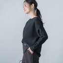 【WEB限定】袖ボタンガーターニット≪手洗い可能≫/ロートレアモン(LAUTREAMONT)