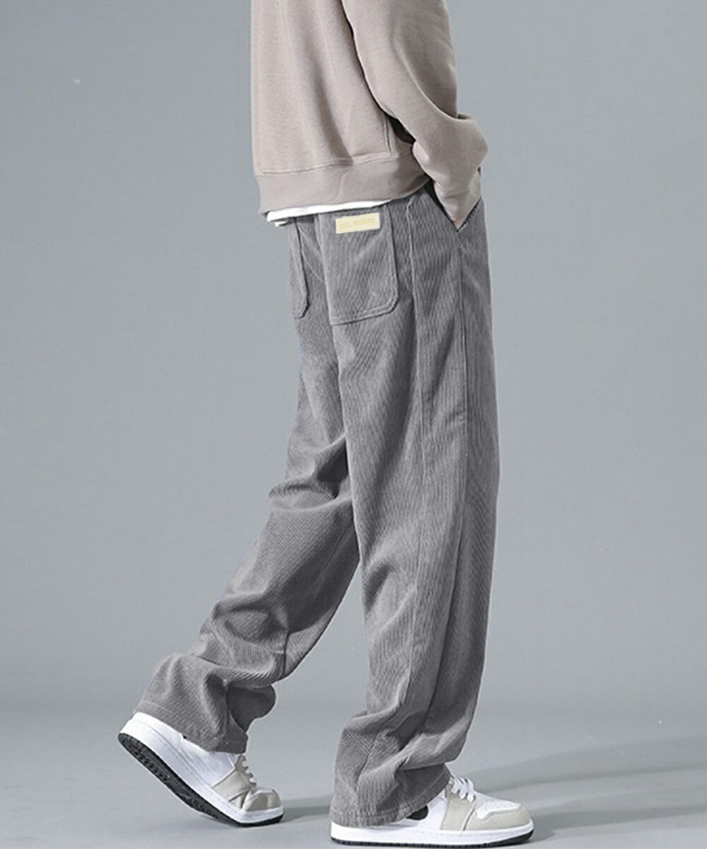 コーデュロイワイドパンツ メンズ 韓国風／アサオーラ（AsaAura）