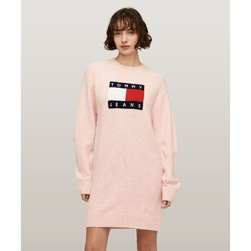 メランジフラッグセーターワンピース/トミー ジーンズ(TOMMY JEANS) メランジフラッグセーターワンピース/トミー ジーンズ(TOMMY JEANS)