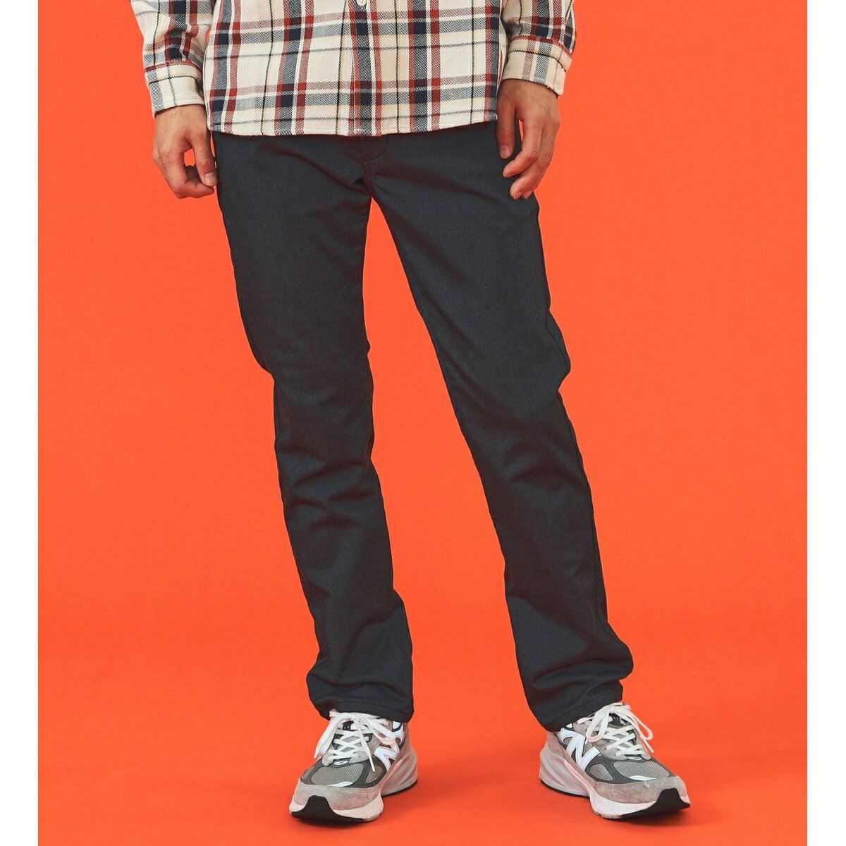 【暖】チノパンツ 暖パンツ ストレッチ ウエスト調節機能／エドウィン（EDWIN）