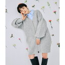 【WEB限定】柄ニットジップカーディガンミニワンピース/アダムエロペ(ADAM ET ROPE')