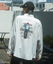 UNIIT×RED CAP GIRL コラボバックプリント シャツ/ジーンズメイト(JEANS MATE)