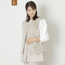 【L】フェイクファー3WAYジレ/トゥービーシック(TO BE CHIC)