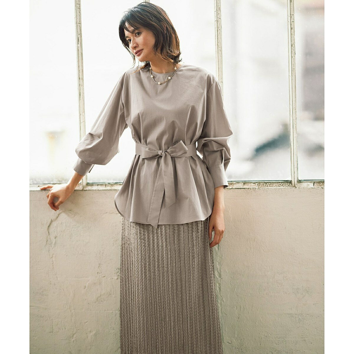 【セットアップ対応・洗える】フリンジジャガード スカート／自由区（JIYU-KU） 0101marui-12719520 丸井(マルイ)楽天市場店 サンプル画像2
