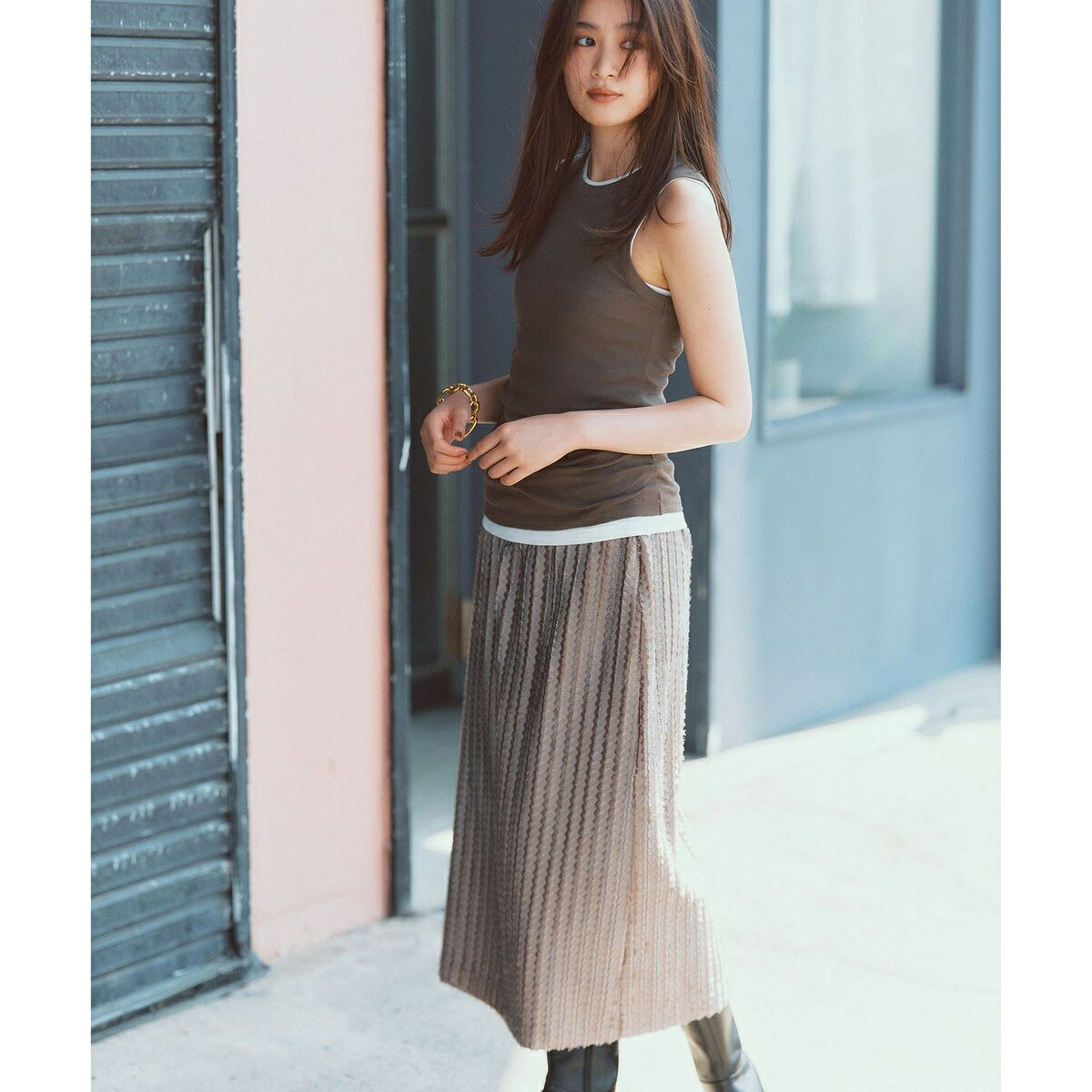 【セットアップ対応・洗える】フリンジジャガード スカート／自由区（JIYU-KU） 0101marui-12719520 丸井(マルイ)楽天市場店 サンプル画像3