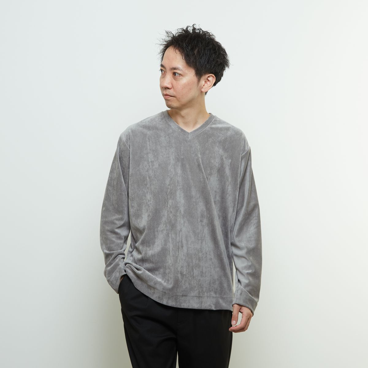 Other - ベルニットピケVネックロングスリーブTシャツ／メンズメルローズ（MEN'S MELROSE）