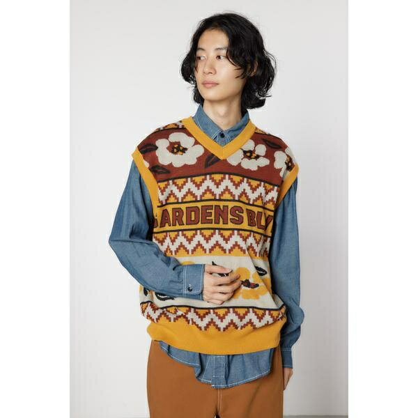 JQDニットベスト／ロデオクラウンズ ワイドボウル（RODEO CROWNS WIDE BOWL）