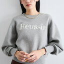 スウェットライク刺繍ロゴニットプルオーバー/ビス(VIS)