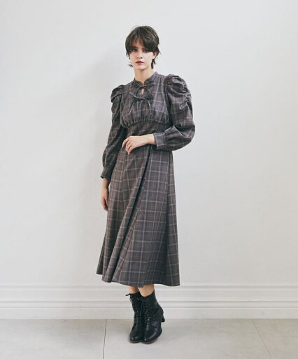 聡明な淑女のチェックワンピース/メゾン ド フルール(Maison de FLEUR) 聡明な淑女のチェックワンピース/メゾン ド フルール(Maison de FLEUR)