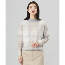 【洗える】WOOLY STRETCH PLAID ニット/Jプレス(J.PRESS)