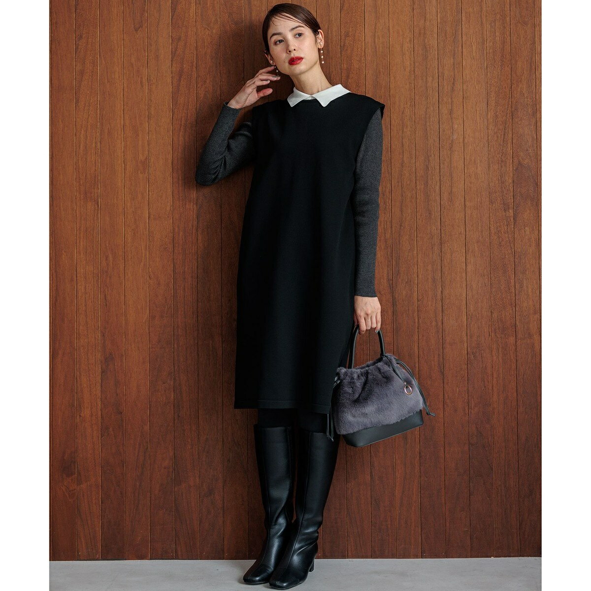 【WEB限定・2SET】ジャンスカツインセット/組曲(KUMIKYOKU)