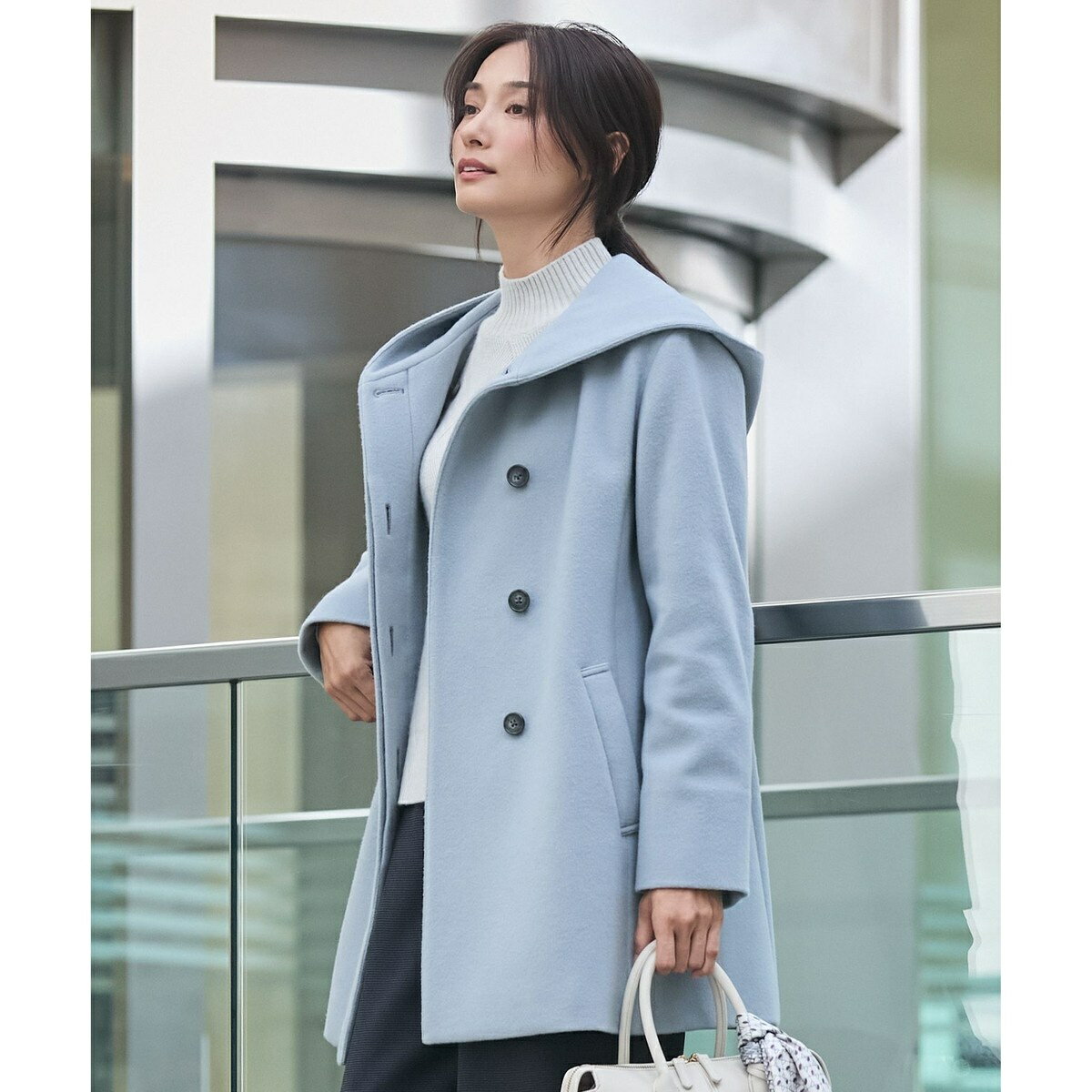 ショートビーバー フーデット コート／Jプレス（J.PRESS）