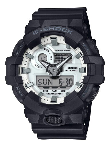 BLACK AND BRILLIANT WHITE【国内正規品】GA-700WD-1AJF/ジーショック(G-SHOCK) BLACK AND BRILLIANT WHITE【国内正規品】GA-700WD-1AJF/ジーショック(G-SHOCK)