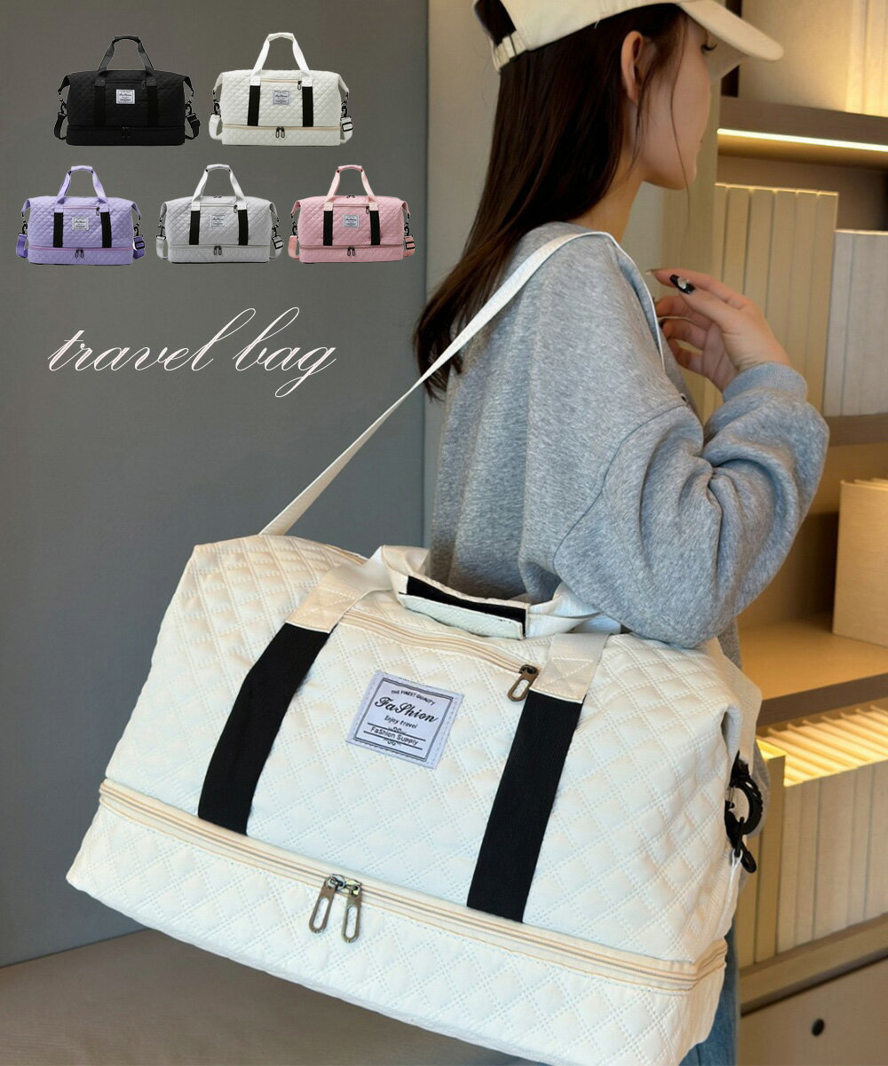 キルティング トラベルバッグ 大容量旅行／ミニミニストア（miniministore）