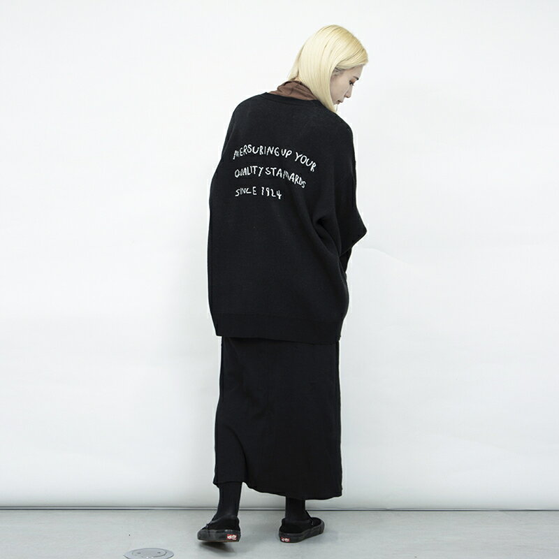 KNIT CARDIGAN UOLOGO/ニット/トップス／ユニバーサルオーバーオール（UNIVERSALOVERALL）