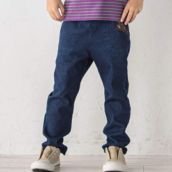 【お揃い】デニムチェックパンツ(80~130cm)／スラップスリップ（SLAP SLIP）のサムネイル