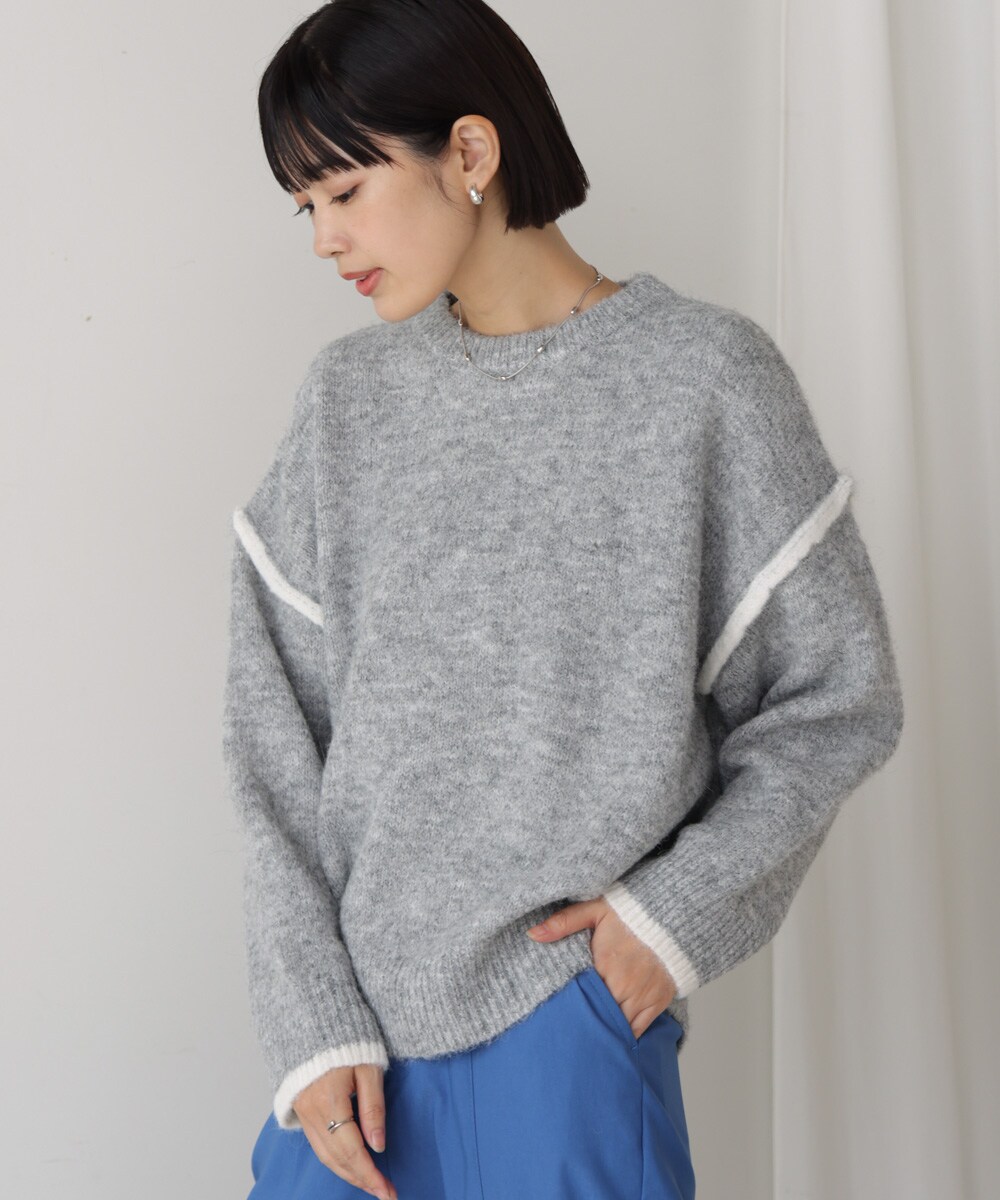 配色デザインニット／ブージュルード（Bou Jeloud）