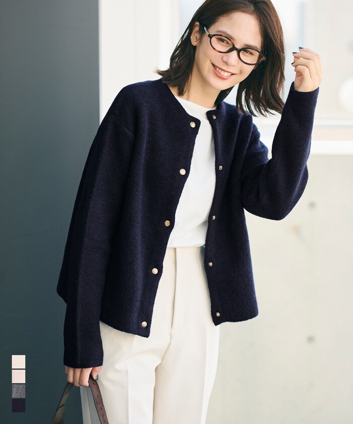 ダブルフェイスニットカーディガン 全4色／コカ（coca）のサムネイル