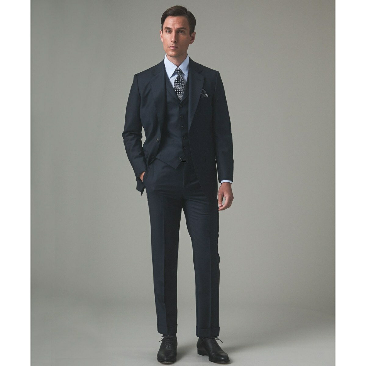 【ZEGNA/ゼニア】TROFEO/トロフェオ 3ピーススーツ(ダークグリーン)/五大陸(gotairiku)