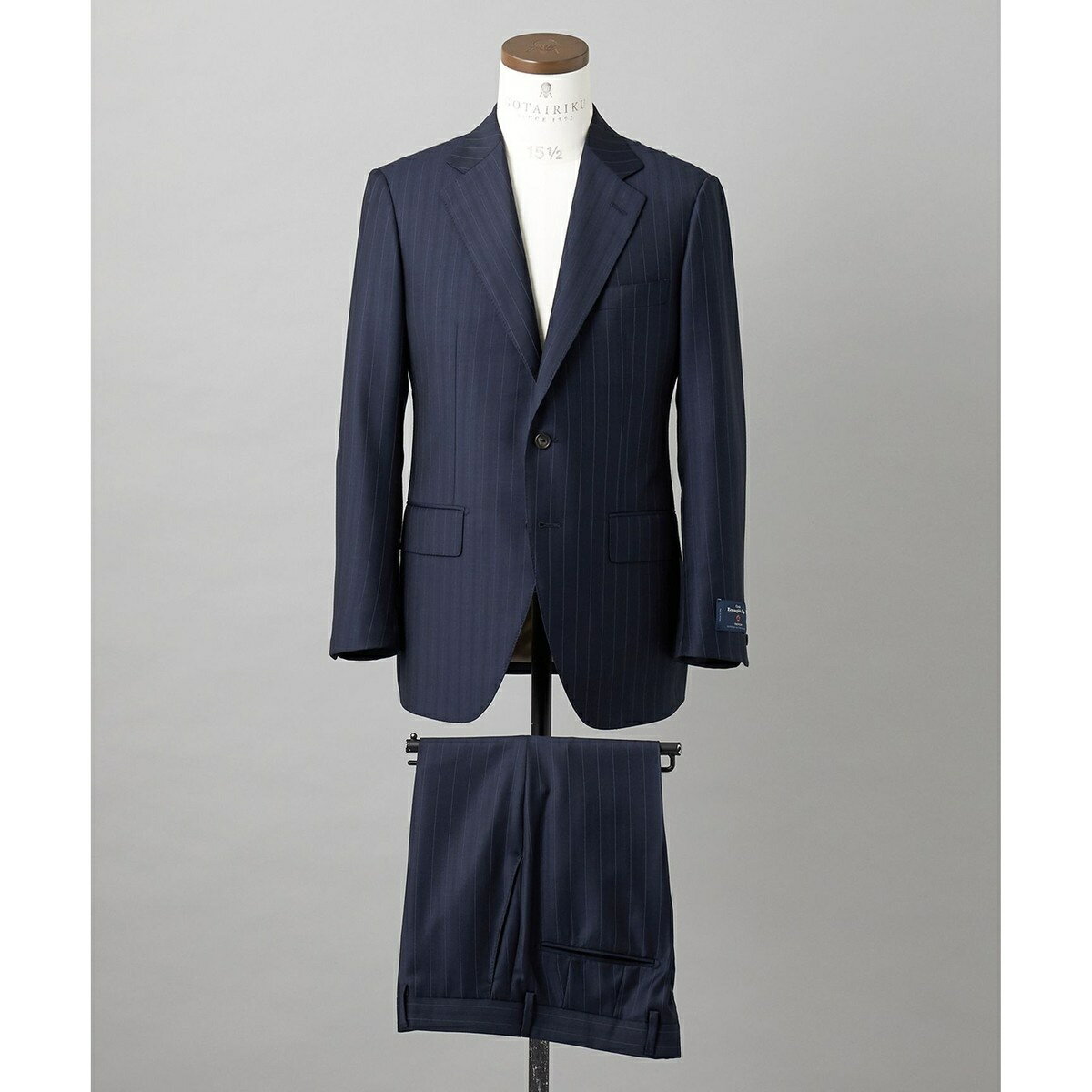 【ZEGNA/ゼニア】TROFEO/トロフェオ スーツ(ネイビー×ストライプ)/五大陸(gotairiku)