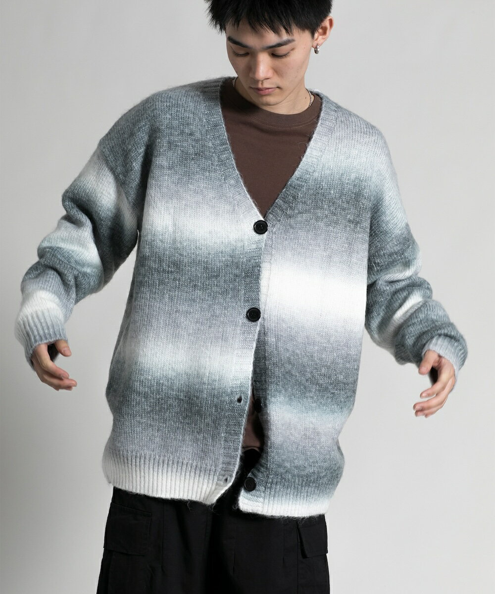 ��aimoha neo�� Gradient Striped Cardigan �����ǥ����󡿥�����ϡ�aimoha��