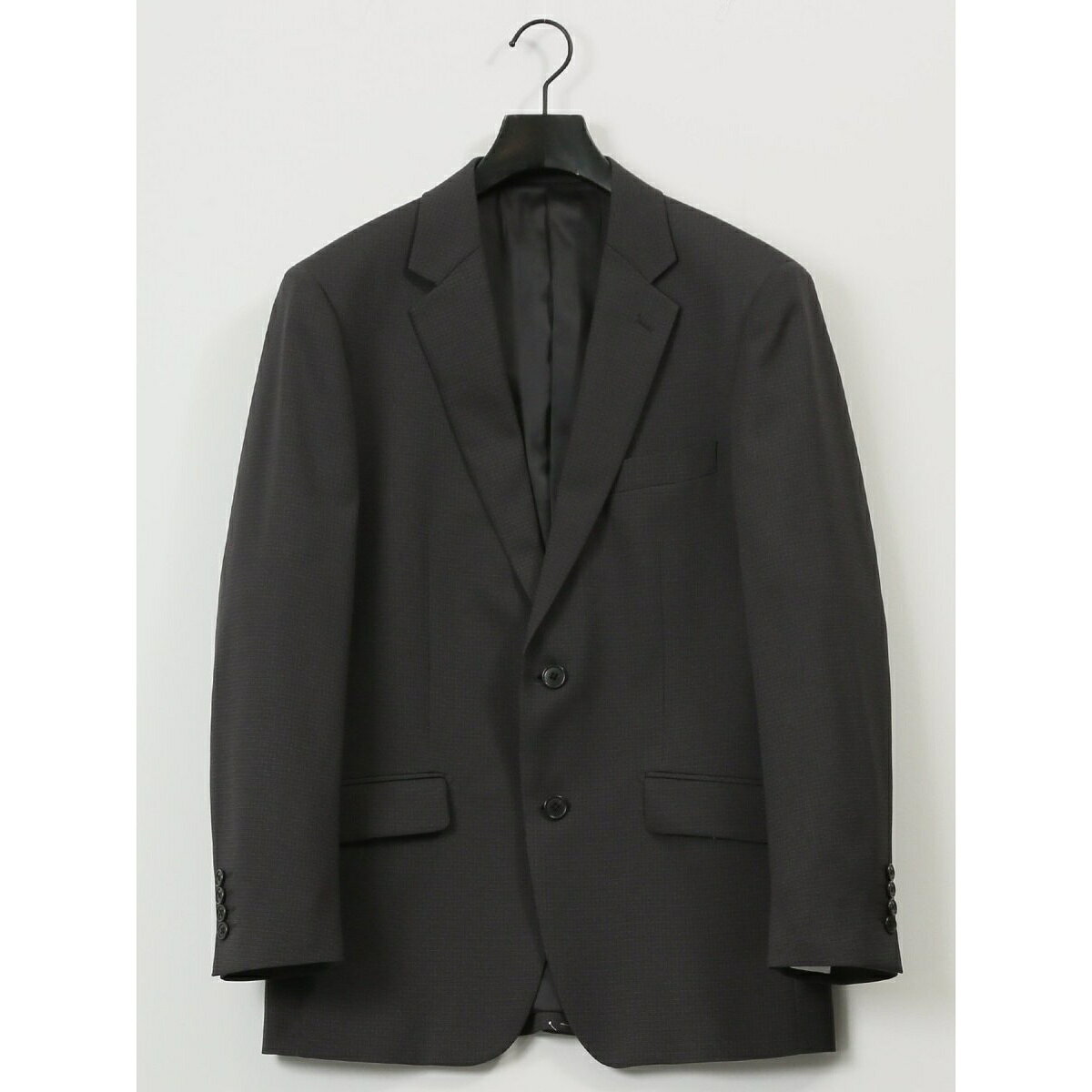 【ストレッチウォッシャブル】タカキュー 2ボタン3ピース ビジネスセットアップスーツ 組織グレー／タカキュー（TAKA-Q）