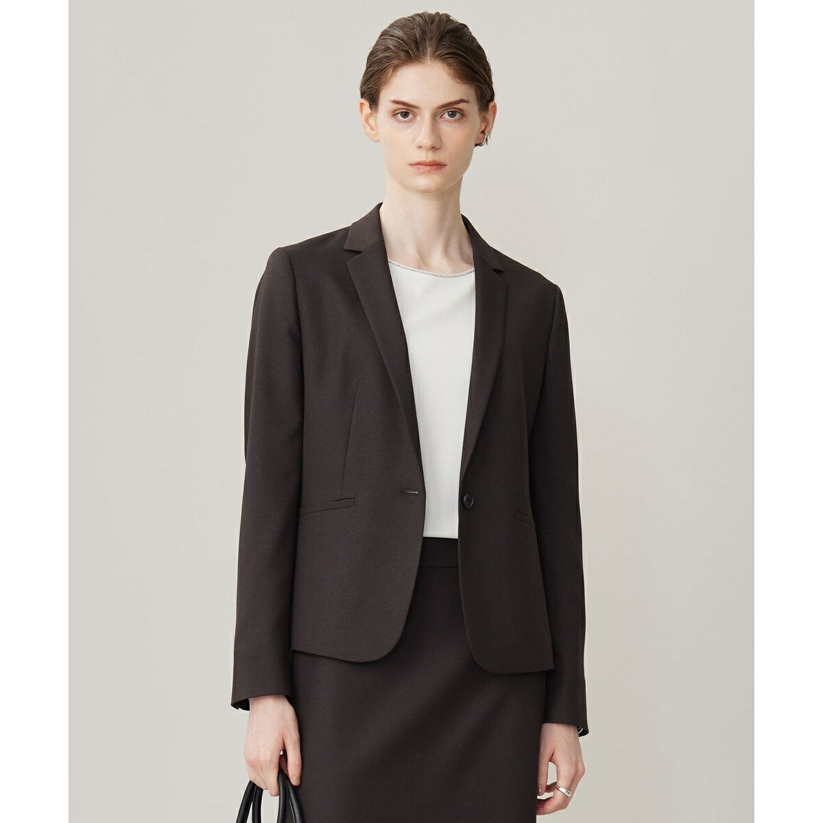 【洗える】プロヴィスウールツイル テーラードジャケット／ICB（ICB）