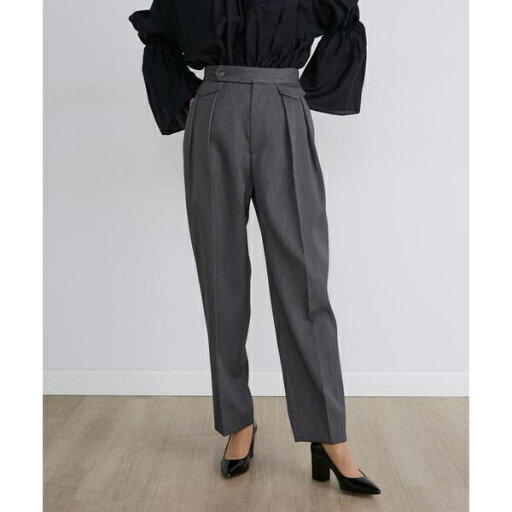 ダブルタックパンツ《la veille by SUPERIOR CLOSET》/イネド(INED) ダブルタックパンツ《la veille by SUPERIOR CLOSET》/イネド(INED)