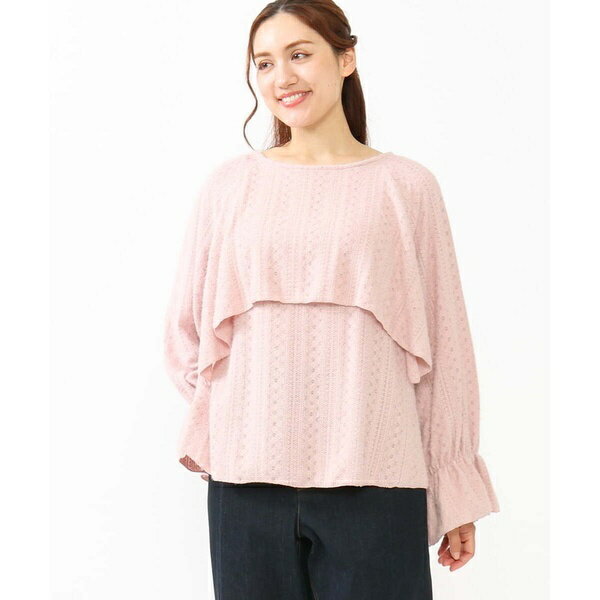 【大きいサイズ】レーシーティアードトップス／エウルキューブ（eur3）(4)