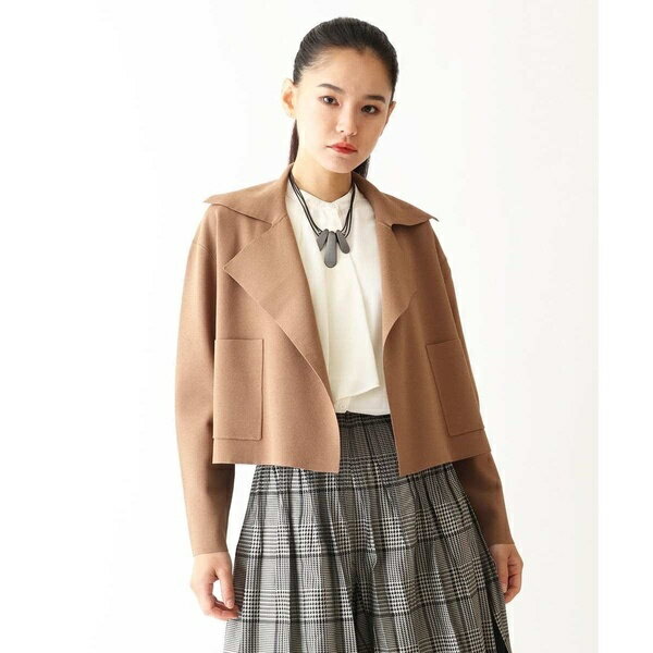 【小さいサイズ】ミラノリブニットジャケット /洗える／ヒロコビス（hirokobis）