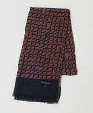 ウール幾何学柄ストール made in italy/メンズビギ(MEN'S BIGI)