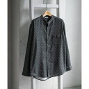 『XLサイズ/WEB限定』ヘビーネルバンドカラーシャツ/アーバンリサーチ ドアーズ(URBAN RESEARCH DOORS)