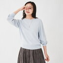 【日本製オンオフ使える】ラメ混パフスリーブプルオーバーニット/アンタイトル(UNTITLED)