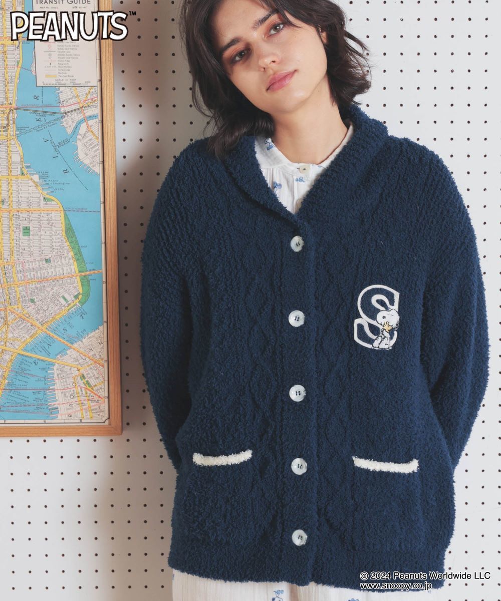 PEANUTSケーブルニットカーディガン／ナルエー（narue）