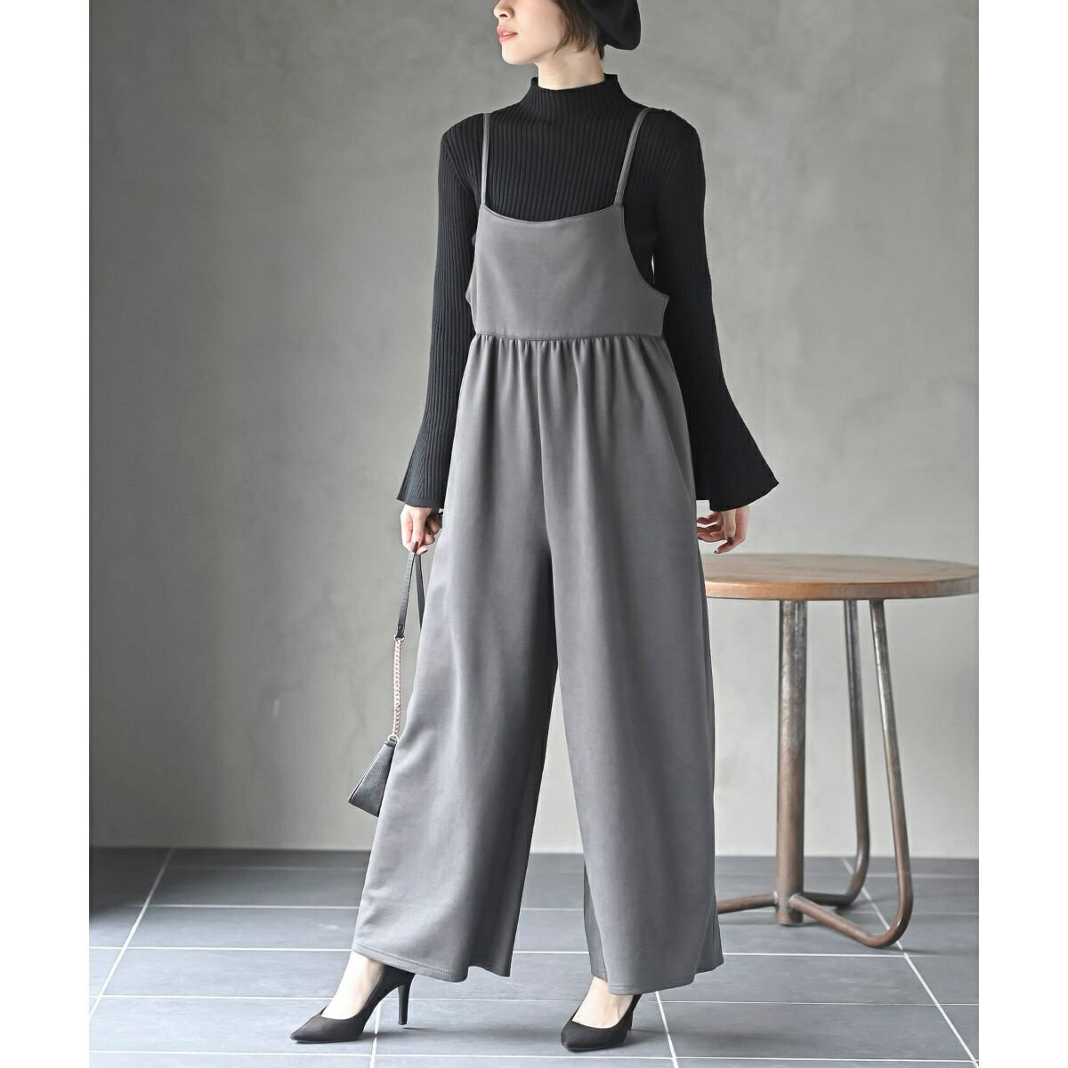 ポンチスウェードギャザーサロペット／アール・ピー・エス（r.p.s）