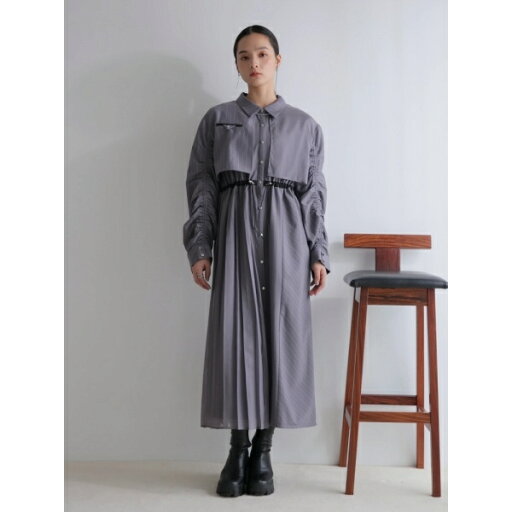 ストライプドロストシャツワンピース/レディメイド(LADYMADE) ストライプドロストシャツワンピース/レディメイド(LADYMADE)